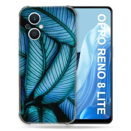 Coque Renforcée Pour Oppo Reno 8 Lite 5G Nature Feuille Palmier