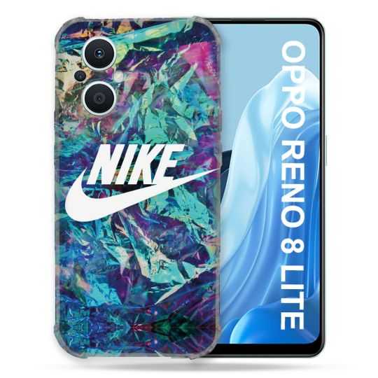 Coque Renforcée Pour Oppo Reno 8 Lite 5G Nike Turquoise