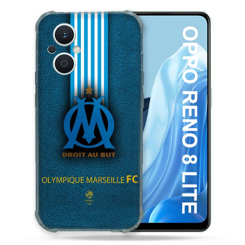 Coque Renforcée Pour Oppo Reno 8 Lite 5G Olympique Marseille OM Bande