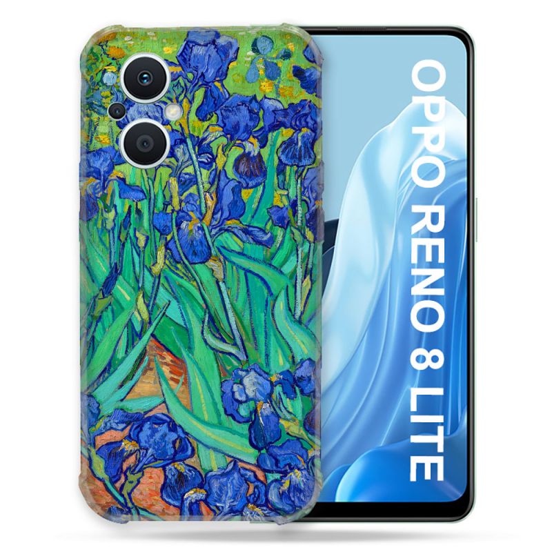 Coque Renforcée Pour Oppo Reno 8 Lite 5G Peinture Iris