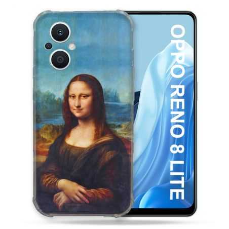 Coque Renforcée Pour Oppo Reno 8 Lite 5G Peinture Joconde