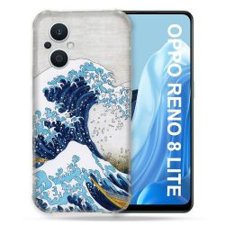 Coque Renforcée Pour Oppo Reno 8 Lite 5G Peinture La Grande Vague