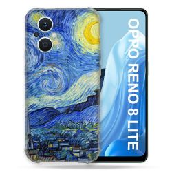 Coque Renforcée Pour Oppo Reno 8 Lite 5G Peinture La nuit étoilée