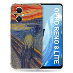 Coque Renforcée Pour Oppo Reno 8 Lite 5G Peinture Le Cri