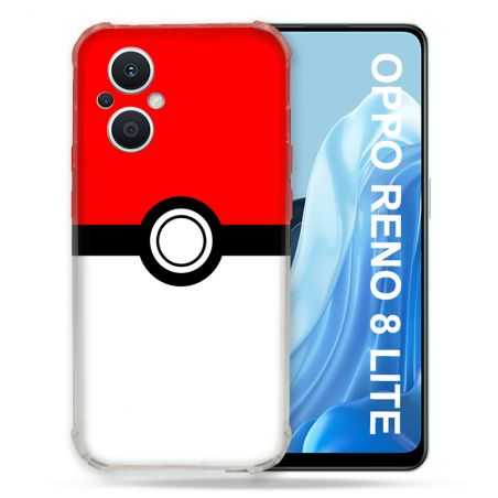 Coque Renforcée Pour Oppo Reno 8 Lite 5G Pokemon Pokeball