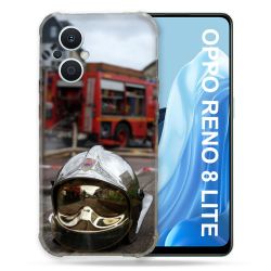 Coque Renforcée Pour Oppo Reno 8 Lite 5G Pompier Casque Camion