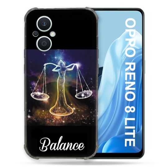 Coque Renforcée Pour Oppo Reno 8 Lite 5G Signe Zodiaque 2 Balance