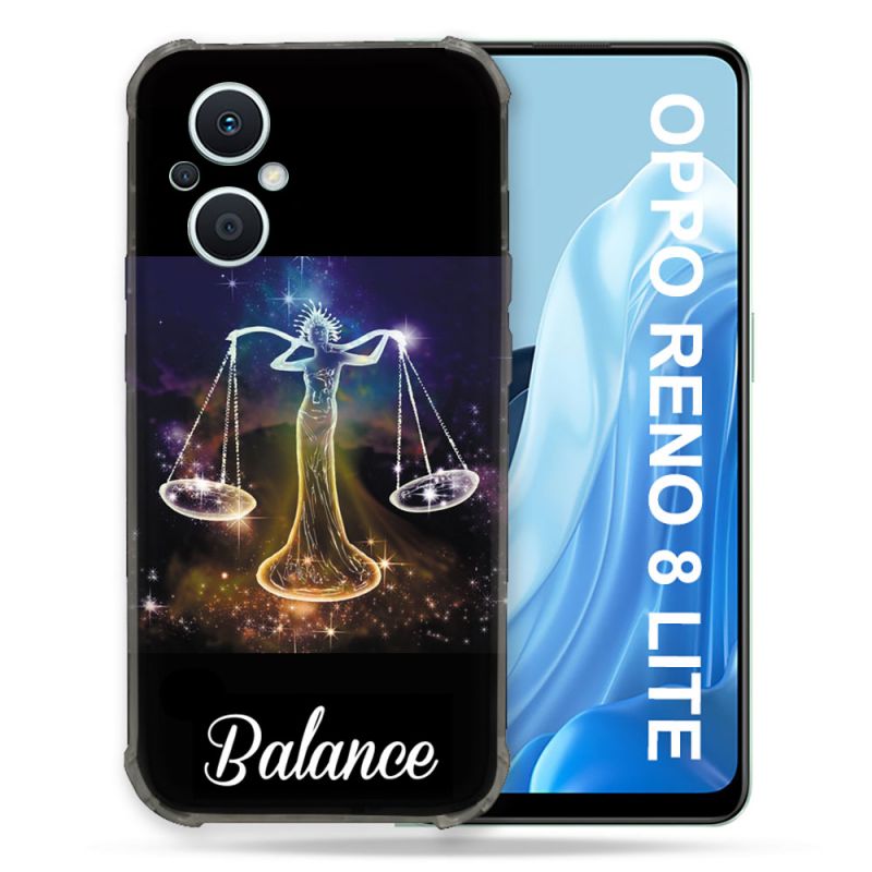 Coque Renforcée Pour Oppo Reno 8 Lite 5G Signe Zodiaque 2 Balance