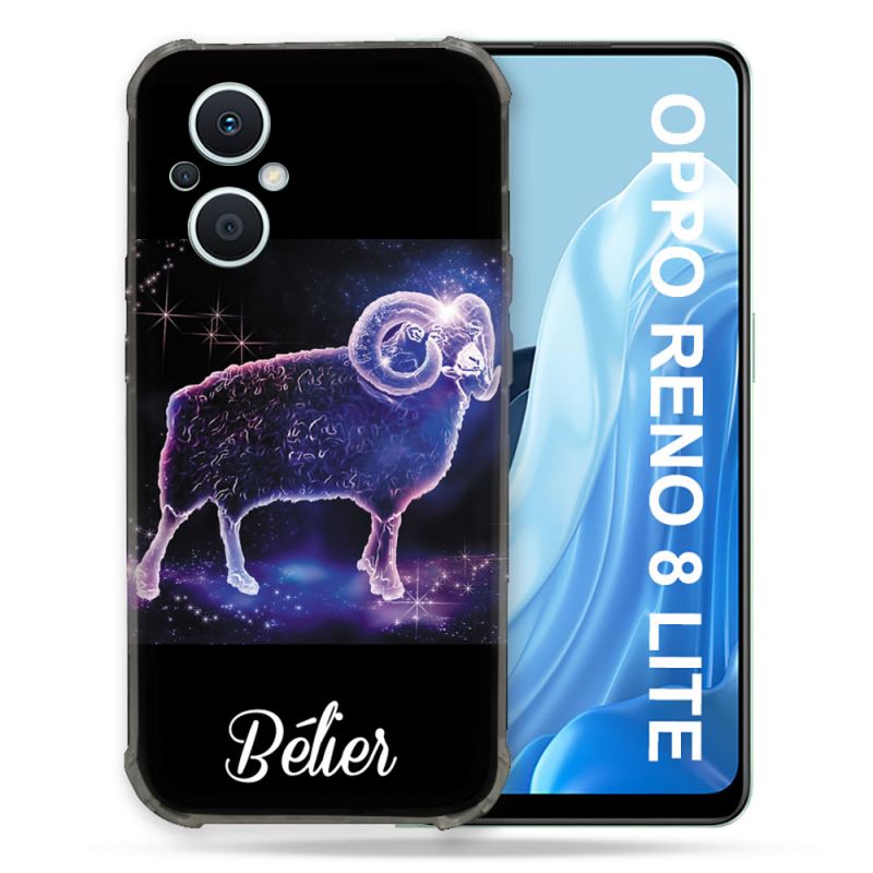 Coque Renforcée Pour Oppo Reno 8 Lite 5G Signe Zodiaque 2 Bélier