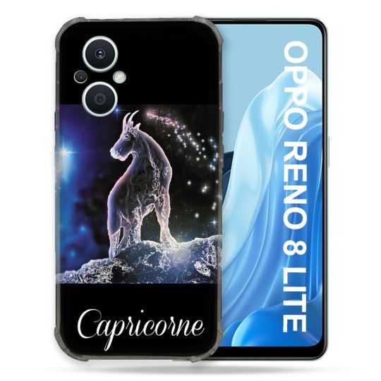 Coque Renforcée Pour Oppo Reno 8 Lite 5G Signe Zodiaque 2 Capricorne