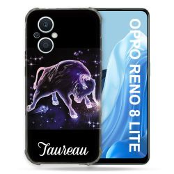 Coque Renforcée Pour Oppo Reno 8 Lite 5G Signe Zodiaque 2 Taureau
