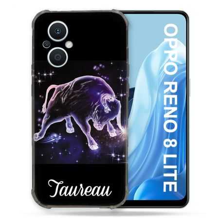 Coque Renforcée Pour Oppo Reno 8 Lite 5G Signe Zodiaque 2 Taureau