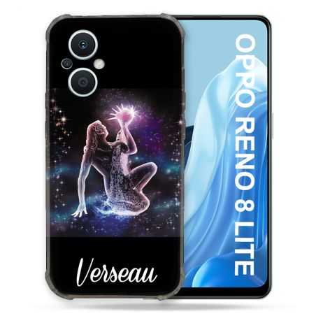 Coque Renforcée Pour Oppo Reno 8 Lite 5G Signe Zodiaque 2 Verseau
