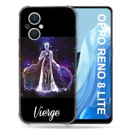 Coque Renforcée Pour Oppo Reno 8 Lite 5G Signe Zodiaque 2 Vierge