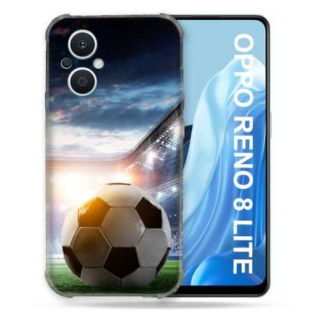 Coque Renforcée Pour Oppo Reno 8 Lite 5G Sport Football Stade