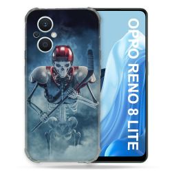 Coque Renforcée Pour Oppo Reno 8 Lite 5G Sport Hockey Squelette