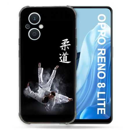 Coque Renforcée Pour Oppo Reno 8 Lite 5G Sport Judo Noir