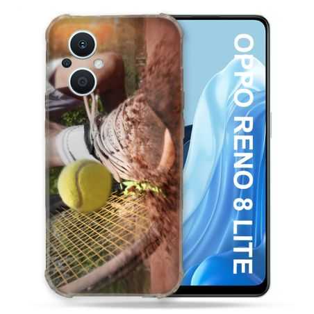 Coque Renforcée Pour Oppo Reno 8 Lite 5G Sport Tennis Glissade