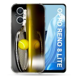 Coque Renforcée Pour Oppo Reno 8 Lite 5G Sport Tennis Reflet