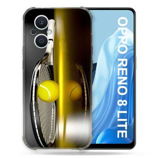 Coque Renforcée Pour Oppo Reno 8 Lite 5G Sport Tennis Reflet