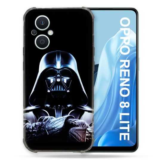Coque Renforcée Pour Oppo Reno 8 Lite 5G Star Wars - Dark Vador Noir