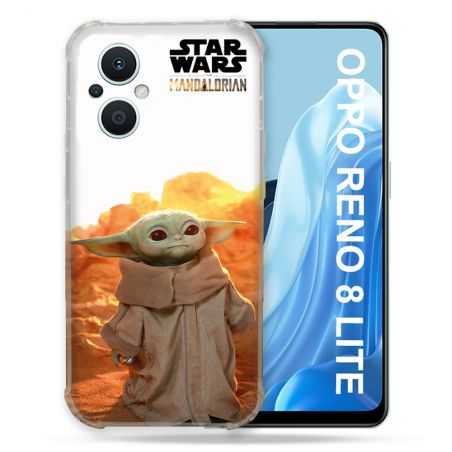 Coque Renforcée Pour Oppo Reno 8 Lite 5G Star Wars - Yoda bebe soleil