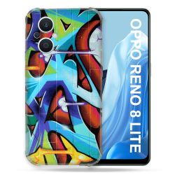 Coque Renforcée Pour Oppo Reno 8 Lite 5G Street Art Graf Color