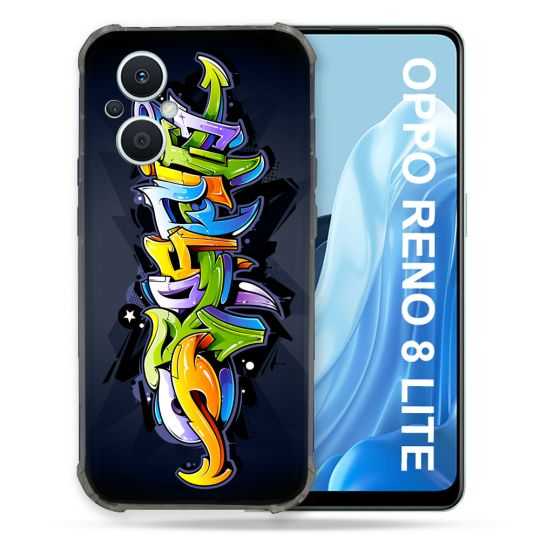 Coque Renforcée Pour Oppo Reno 8 Lite 5G Street Art Graffiti
