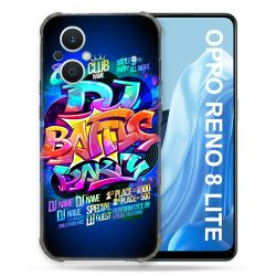 Coque Renforcée Pour Oppo Reno 8 Lite 5G Street Art Rap