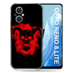 Coque Renforcée Pour Oppo Reno 8 Lite 5G Tete de Mort Diable