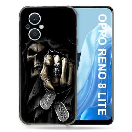 Coque Renforcée Pour Oppo Reno 8 Lite 5G Tete de Mort Your Next