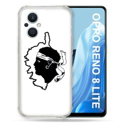 Coque Renforcée Pour Oppo Reno 8 Lite 5G Voyage Corse Blanc