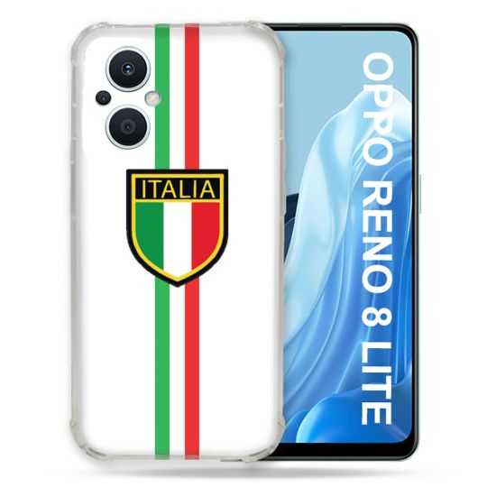 Coque Renforcée Pour Oppo Reno 8 Lite 5G Voyage Italie 3 Blanc