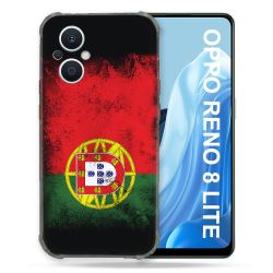 Coque Renforcée Pour Oppo Reno 8 Lite 5G Voyage Portugal Drapeau