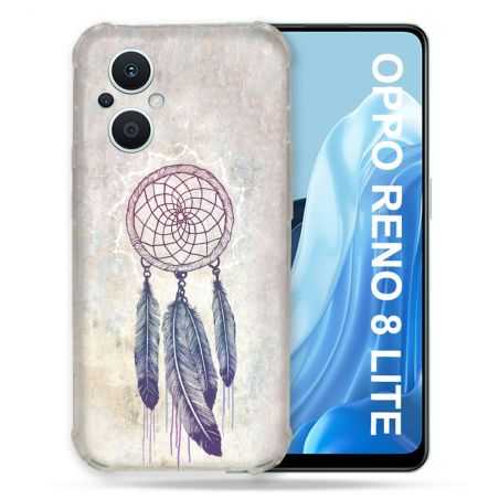 Coque Renforcée Pour Oppo Reno 8 Lite 5G Zen Attrape Reve Blanc