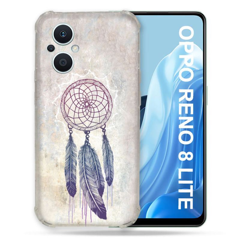 Coque Renforcée Pour Oppo Reno 8 Lite 5G Zen Attrape Reve Blanc