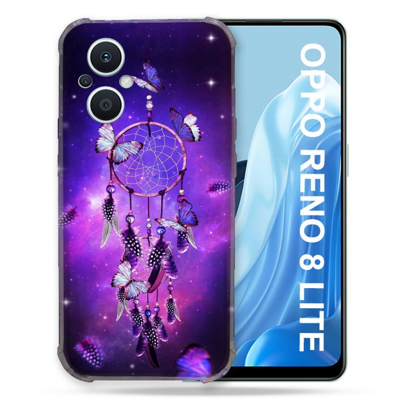 Coque Renforcée Pour Oppo Reno 8 Lite 5G Zen Attrape Reve Papillon