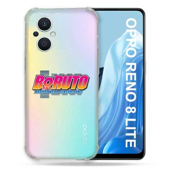 Coque Renforcée Transparente Pour Oppo Reno 8 Lite 5G Boruto Logo