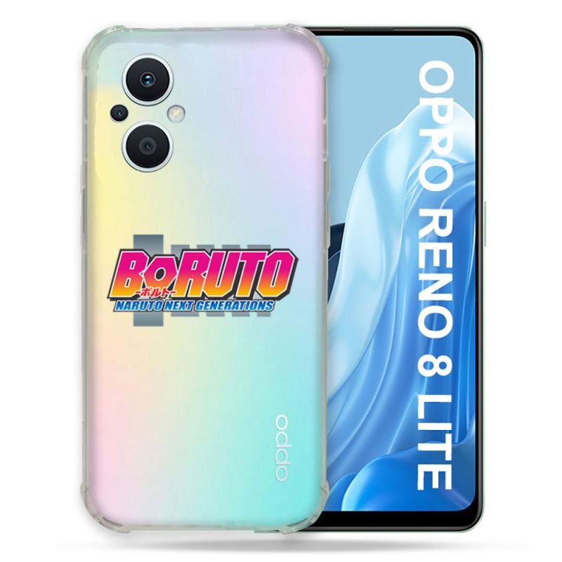 Coque Renforcée Transparente Pour Oppo Reno 8 Lite 5G Boruto Logo