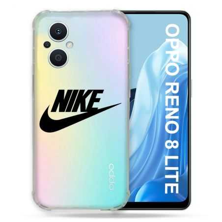 Coque Renforcée Transparente Pour Oppo Reno 8 Lite 5G Nike