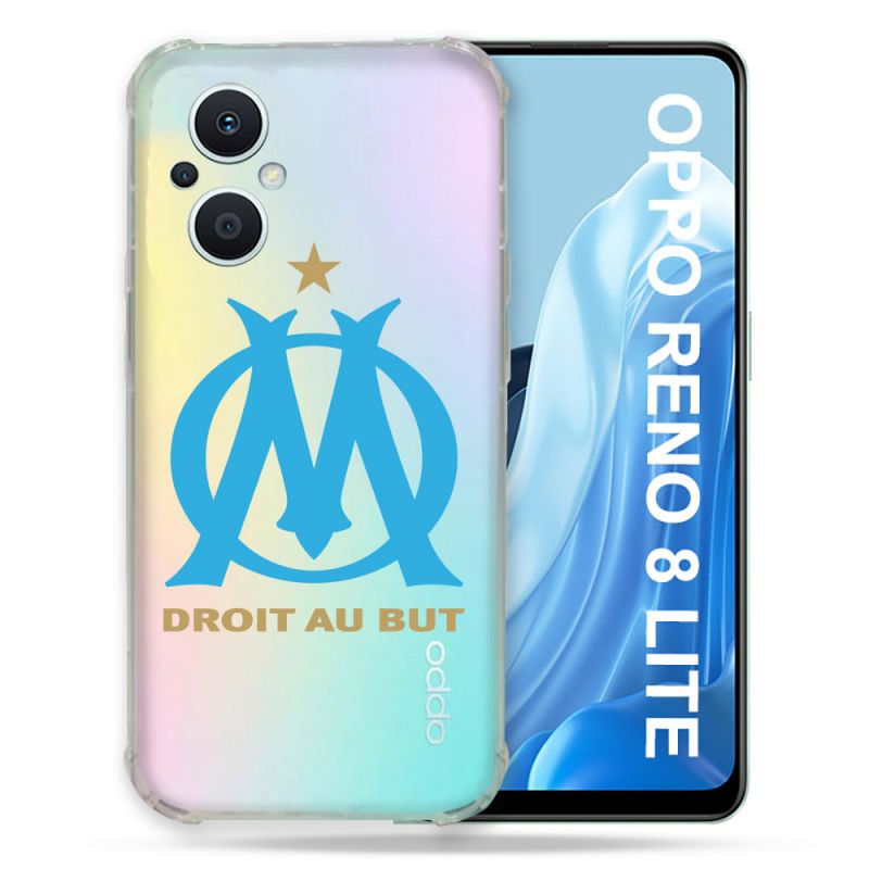 Coque Renforcée Transparente Pour Oppo Reno 8 Lite 5G Olympique Marseille OM
