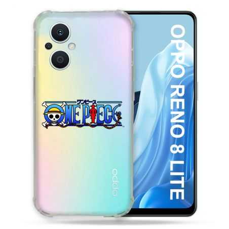 Coque Renforcée Transparente Pour Oppo Reno 8 Lite 5G One Piece Logo