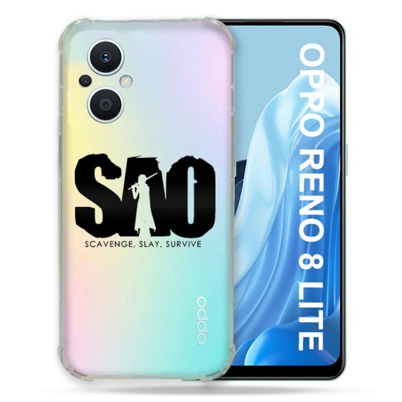 Coque Renforcée Transparente Pour Oppo Reno 8 Lite 5G SAO