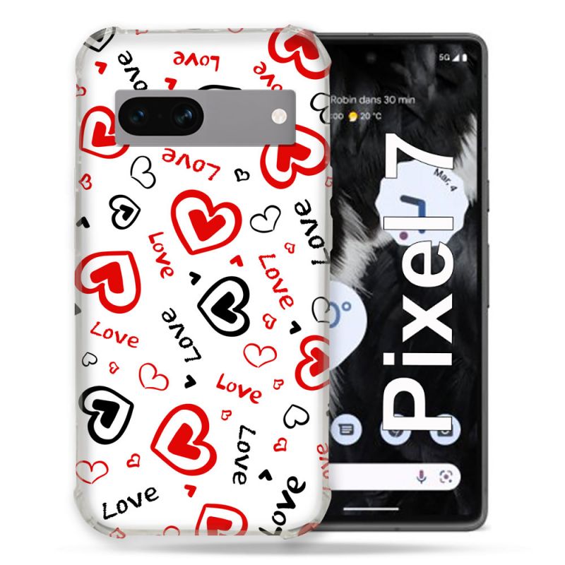 Coque Renforcée Pour Google Pixel 7 Amour Love