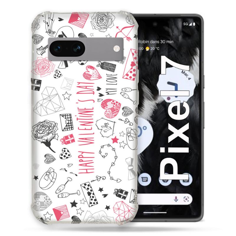 Coque Renforcée Pour Google Pixel 7 Amour Valentines