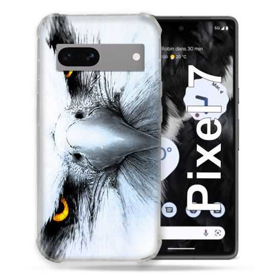Coque Renforcée Pour Google Pixel 7 Animal Aigle Royal Blanc