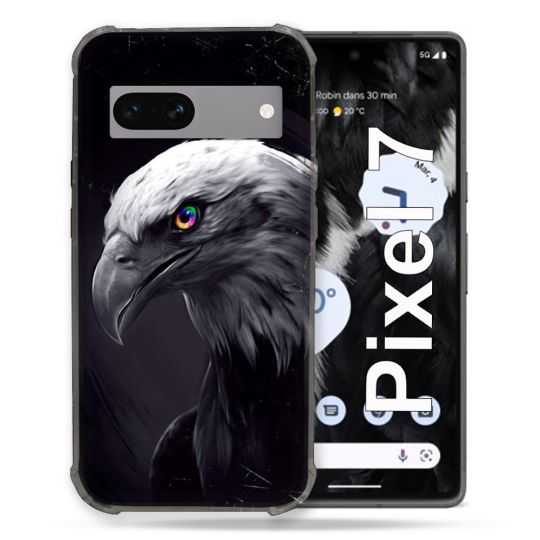 Coque Renforcée Pour Google Pixel 7 Animal Aigle Royal Noir