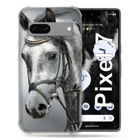 Coque Renforcée Pour Google Pixel 7 Animal Cheval Blanc
