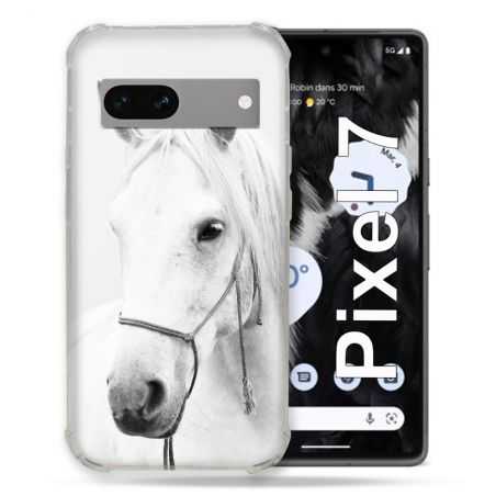 Coque Renforcée Pour Google Pixel 7 Animal Cheval Cristal