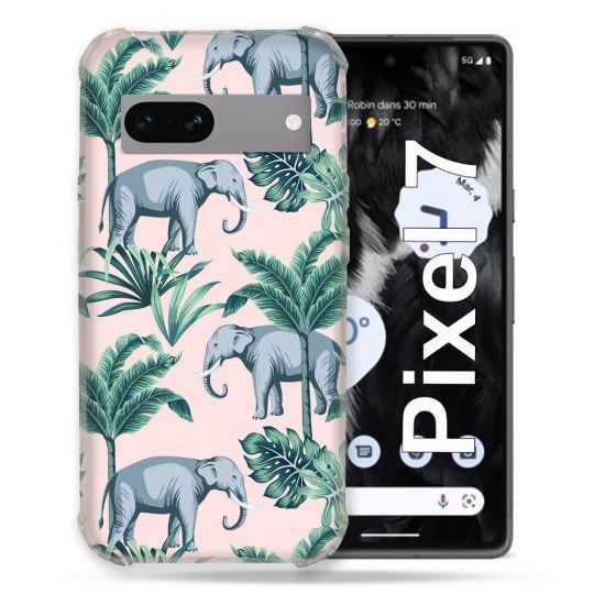 Coque Renforcée Pour Google Pixel 7 Animal Elephant Pattern